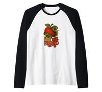 Eve was Framed Feminist Snake Apple Retro Garden Design Raglan Baseball Tee