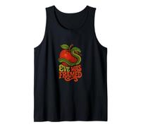 Eve was Framed Feminist Snake Apple Retro Garden Design Tank Top