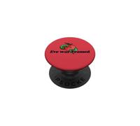 Eve was Framed Snake and Apple Illustration PopSockets Adhesive PopGrip