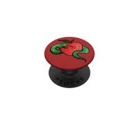 Eve was Framed Snake and Apple Illustration PopSockets Adhesive PopGrip