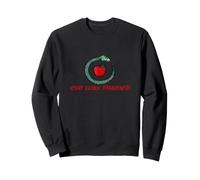 Eve Was Framed Snake and Apple Illustration Sweatshirt