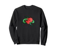 Eve was Framed Snake and Apple Illustration Sweatshirt