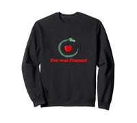 Eve Was Framed Snake and Apple Illustration Sweatshirt