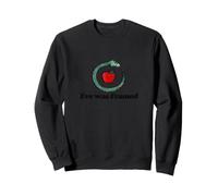 Eve Was Framed Snake and Apple Illustration Sweatshirt
