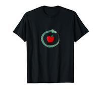 Eve was Framed Snake and Apple Illustration Value Graphic T-Shirt