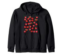 Eve was Framed Snake and Apple Zip Hoodie