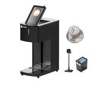 EVEBOT Mini Coffee Latte Art Machine- Mini Drink Art Machine for Custom Photos & Text on Coffee, Cocktails, Yogurt, Cakes & Cookies - Brown*1