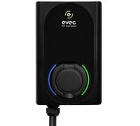EVEC EDC01 PowerPair Dual Wall Mounted Smart EV Charger 7.4kW Single Phase Universal Socket & Tethered Type 2
