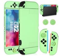 EveClap Switch 2 Case for Nintendo Switch 2 2025, Dockable TPU Soft Shell Protective Cover for Switch 2 Grips & Console and Accessories with 2 Pcs Thumb Caps, Green