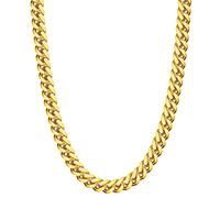 Evegfts Gold Chain Men, 12MM Diamond Cut Mens Chain Necklace Miami Cuban Chains for Men Women Jewelry Gift for Women Men Boy Girls Super Sturdy Shiny Mens Necklaces 24 Inch