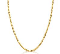 Evegfts Silver Chain 18K Gold Chain for Men Women, 6/8/10/11MM Diamond Cut Miami Cuban Link Chain Necklace Stainless Steel Mens Necklace 18/20/22/24/26Inch, 66.04 cm, Stainless Steel, No Gemstone