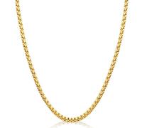 Evegfts Silver Chain 18K Gold Chain for Men Women, 6/8/10/11MM Diamond Cut Miami Cuban Link Chain Necklace Stainless Steel Mens Necklace 18/20/22/24/26Inch, 18 Inch, Stainless Steel, No Gemstone