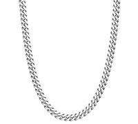 Evegfts Silver Chain Mens, 9MM Diamond Cut Mens Chain Necklace Miami Cuban Chains for Men Women Jewelry Gift for Women Men Boy Girls Super Sturdy Shiny Mens Necklaces 24 Inch