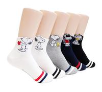EVEISOCKS The Peanuts Cartoon Movie Series Women's Original Socks, S_18, One size