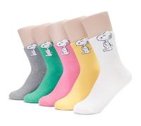 EVEISOCKS The Peanuts Snoopy Cartoon Movie Series Women's Original Socks, S_05, One size