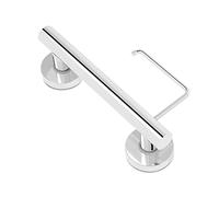 evekare Grab Bar with Toilet Paper Holder for Bathroom | 304 Stainless Steel | Toilet Grab Bars and Safety Handrails for Elderly Care and Disabled - Stainless Steel