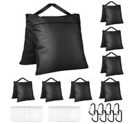 Evekea 8 Packs Sandbags Weight Bags for Photo Studio, Heavy Duty Saddlebag for Canopy, Pop up Tent, Umbrella Base, Backdrop Stand, Photo Tripod, Picnic Table,Fishing Chair