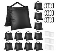 Evekea Sandbags Weight Bags for Photo Studio Photography Video Equipment, 12 Packs Empty Sandbag Set for Backdrop Stand, Photo Tripod, Canopy, Pop up Tent, Umbrella Base, Picnic Table,Fishing Chair