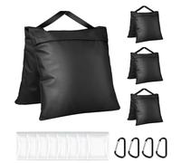 Evekea Sandbags Weight Bags for Photo Studio Photography Video Equipment, 4 Packs Empty Sandbag Set for Backdrop Stand, Photo Tripod, Canopy, Pop up Tent, Umbrella Base, Picnic Table,Fishing Chair