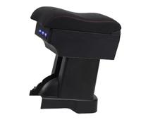 EVEKHAHHRB Car Armrest Box Faccessories For Suzuki For Alto Central Content Storage Products With USB Interfa Car Armrest Cushion(A1 red line No USB)