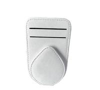 EVEKHAHHRB Car Sunglasses Holder Universal Leather Car Sunglasses Holder Clip Sun Visor Interior Eyeglass Hanger Cards Glasses Storage Bracket Portable Glasses Holder(White)