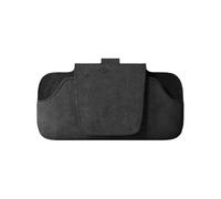 EVEKHAHHRB Car Sunglasses Holder Universal Rectangle Car-Mounted Sunade Board Sunglasses Holder Organizer Flip Car Daboard Clip Case Portable Glasses Holder(Black)