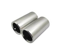EVEKHAHHRB Car tailpipe 2pcs For 3 Series 318i 320i 325i 328i 316i Car Exhaust Pipe Stainless Steel Muffler Tail Throat 70mm Car Exhaust Pipe(1)