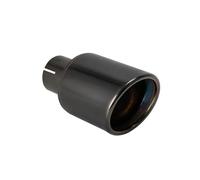 EVEKHAHHRB Car tailpipe 54mm 63mm Inlet Car Exhaust Muffler Pipe Stainless Steel Bevel Brunt Auto Rear Tail Throat Car Exhaust Pipe(Black 63-89mm)