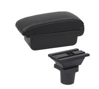 EVEKHAHHRB Center Console Armrest For Focus Mk1 Car Armrest Box Center Storage Box Interior Dedicated Retrofit Accessories(A 3 white line No USB)