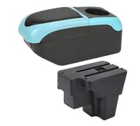 EVEKHAHHRB Center Console Armrest For KIA For Rio For Lx For Cerato For STONIC For South For America Car Armrest Box Retrofit Part Storage Box Accessorie(Black Blue)