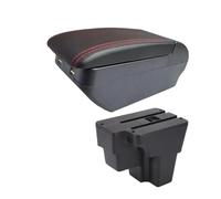 EVEKHAHHRB Center Console Armrest For KIA For Rio For Lx For STONIC For Cerato For South For America Car Armrest Box Retrofit Part Storage Box Accessories(H red line 4USB)