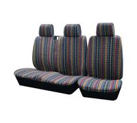 EVEKHAHHRB For Ford Transit 2+1 Universal Striped Color Car Seat Covers Four Seasons All-Inclusive Protectors Seats Cushion Pad Seat Cushion(3)