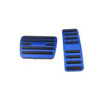 EVEKHAHHRB For MG One α β 2021-2025 Car Gas Brake Pedal Rubber Anti-Slip Alloy Footrest No Drilling Foot Cover Pad Part Accessories Car Brake Clutch Pedal(AT 2pcs Blue)