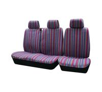 EVEKHAHHRB For Sprinter 02 2+1 Universal Striped Color Car Seat Covers Four Seasons All-Inclusive Protectors Seats Cushion Pad Seat Cushion(1)