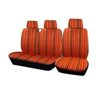 EVEKHAHHRB For Sprinter 02 2+1 Universal Striped Color Car Seat Covers Four Seasons All-Inclusive Protectors Seats Cushion Pad Seat Cushion(4)