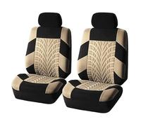 EVEKHAHHRB For Subaru For Forester For Outback For Legacy For Wrx For XV Car Seat Covers Auto Interior Polyester Car Cushion Seats Seat Covers(2Seats-Beige)