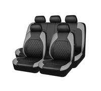 EVEKHAHHRB For Subaru For Forester For Outback For Legacy For XV For Wrx Car Seat Covers PU Leather Car Cushion Seats Auto Interior Seat Covers(5Seats-grey)
