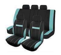 EVEKHAHHRB Full Set All-Inclusive Car Seat Covers Universal Size Fit For Most Car With 3 Zippers Rear Back Can Split Airbag Compatible Seat Cushion(Mint)