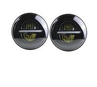 EVEKHAHHRB Headlamp Assembly 2Psc For Hummer H1 H2 Universal Car 7 Inch LED Headlight H4 Hi-Lo With Halo 4x4 Headlamp Assembly Front Lamp Assembly Car Front Lamps(Section B)