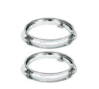 EVEKHAHHRB Headlamp Assembly 2Psc For Lada 4x4 For Urban For Niva Universal Car 7 Inch LED Headlight H4 Hi-Lo With Halo Headlamp Assembly Car Front Lamps(2 pcs bracket Silver)