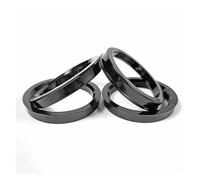 EVEKHAHHRB Rims Spacers 4pcs Universal Car Wheel Hub Centric Rings 67.1-54.1 56.1 56.6 57.1 58.1 59.1 60.1 63.4 64.1 65.1 66.1mm Black ABS(67.1-56.1mm-4PCS)