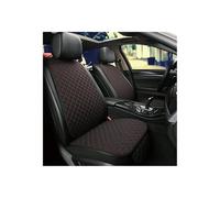 EVEKHAHHRB Universal Car Seat Cover Front Rear Back Flax Summer Cushion Pad Mat Sedan Suv Pick-up Protector Linen Car Interior Seat Covers(Black red 2 seat)