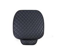 EVEKHAHHRB Universal Car Seat Covers Pu Leather Car Seat Cushion Chair Carpet Pad Accessories Car Seat Protector Four Seasons Seat Covers(Black Front 1pc)