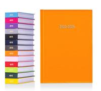 Evelay 2025 2026 Academic Diary A5 Page A Day Mid Year Hardback Planner Organiser for School Student Teacher Office (A5, Orange)