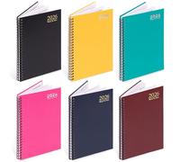 evelay 2026 A5 Week to View Diary - Spiral Bound Hardback Planner - Weekly Scheduler Organiser for Home Office School Personal Journal (Navy)