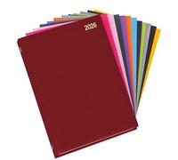evelay 2026 Diary A4 Week to View Hardback Planner Organiser Journal Notebook for School Home Office Personal Use (A4, Burgendy)