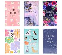 evelay 2026 Diary Slim Size Week to View Diaries Full Year Journal Calendar Planner (Dogs)