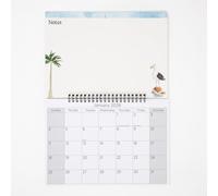 evelay 2026 Memo Board Wall Calendar Month to View Family Organiser Planner with Whiteboard & Write On Wipe Off Pen Included (Seaside)