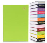 evelay 2026 Page a Day A4 Appointment Diary with Times Hour Slot - Personal Work Schedule Hardback Planner Organiser - Full Page Saturday & Sunday (Lime)