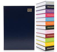 evelay 2026 Page a Day A4 Appointment Diary with Times Hour Slot - Personal Work Schedule Hardback Planner Organiser - Full Page Saturday & Sunday (Navy)